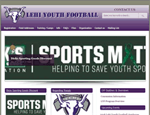 Tablet Screenshot of lehiyouthfootball.org